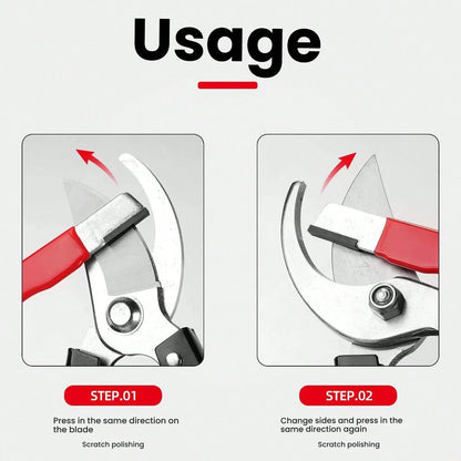 1pc/2pcs Scissors Sharpener, Blade Opener Pruning Shears, Knife Sharpening Tool, Knife Sharpener, Whetstone For Home, Quick Knife Sharpener, Whetstone, Kitchen Small Tool