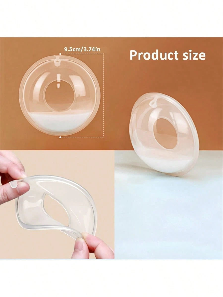 1pc/2pcs Silicone Nursing Cup, Milk Storage Cup, Protects Against Breastfeeding Pain, Collects Leaked Breastmilk, Soft & Flexible Silicone Material