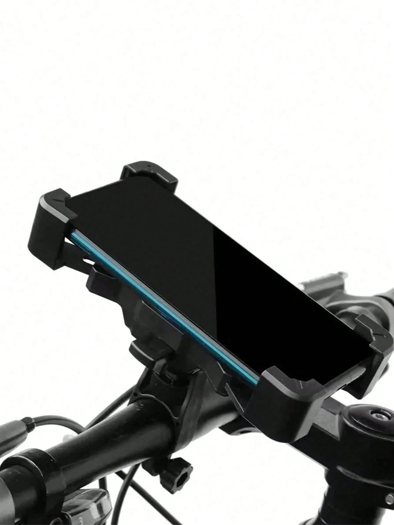 1pc 360° Rotatable Anti-Drop Bicycle Phone Holder, ABS Material, Quick Installation Auto-Lock Design, Suitable For 4.7-6.8 Inch Phones, Multi-Function Outdoor Cycling Navigation Accessory, Can Be Inst