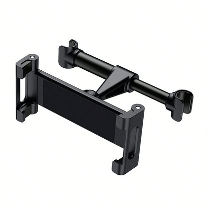 1pc 360° Rotatable Car Headrest Phone Tablet Holder, Adjustable Stretch Back Seat Mount Stand For 4-11 Inch Smartphone Universal Auto Rear Seat Entertainment Bracket