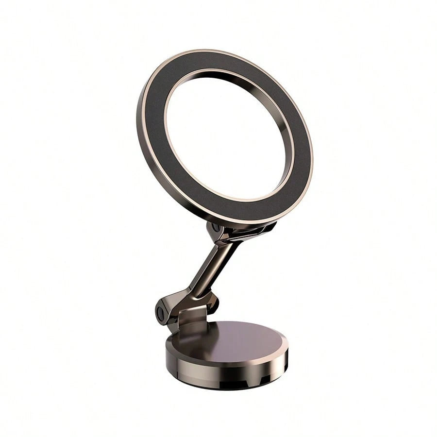 1pc 360° Rotating Magnetic Car Phone Holder- Made Of High-Strength Zinc Alloy, Foldable Dashboard Mount, Supports Hands-Free Navigation, Ideal Birthday Gift, Compatible With All Smartphone Models, Wa