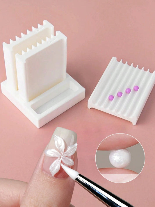 1pc 3D Nail Art Gel Ball Tool, Suitable For Acrylic Nail Flower Carving Design, Nail Art Tool, Nail Artist, Nail Supplies, Nail Accessories, Nail Art Tool, Press-On Nails
