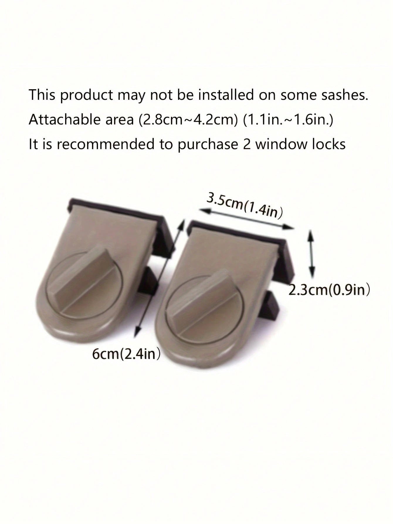 1pc Aluminum Alloy Sliding Door & Window Lock, With Anti-Pinch, Anti-Theft, Anti-Falling Functions And Lock