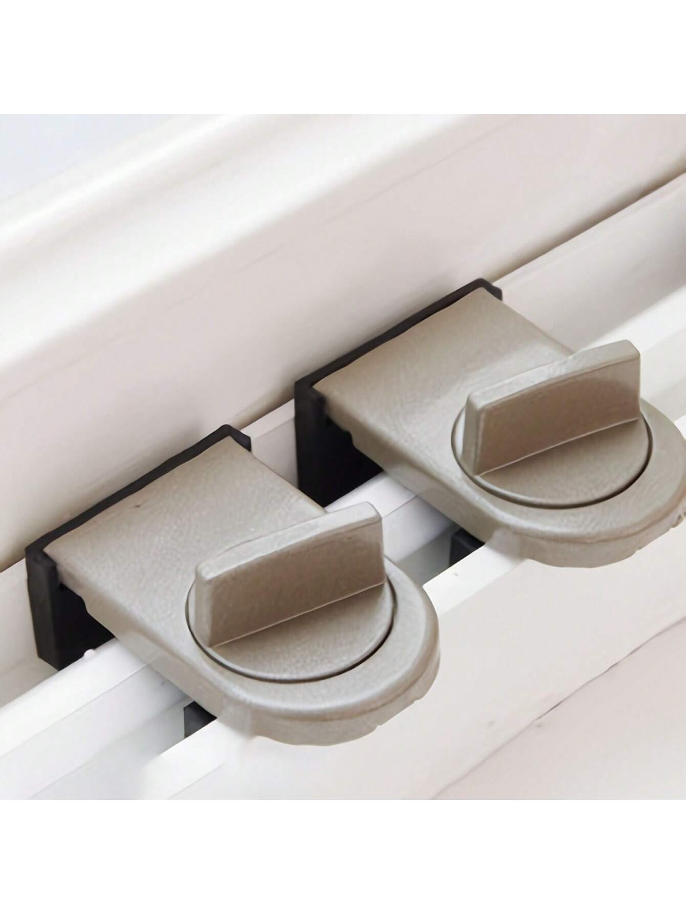 1pc Aluminum Alloy Sliding Door & Window Lock, With Anti-Pinch, Anti-Theft, Anti-Falling Functions And Lock
