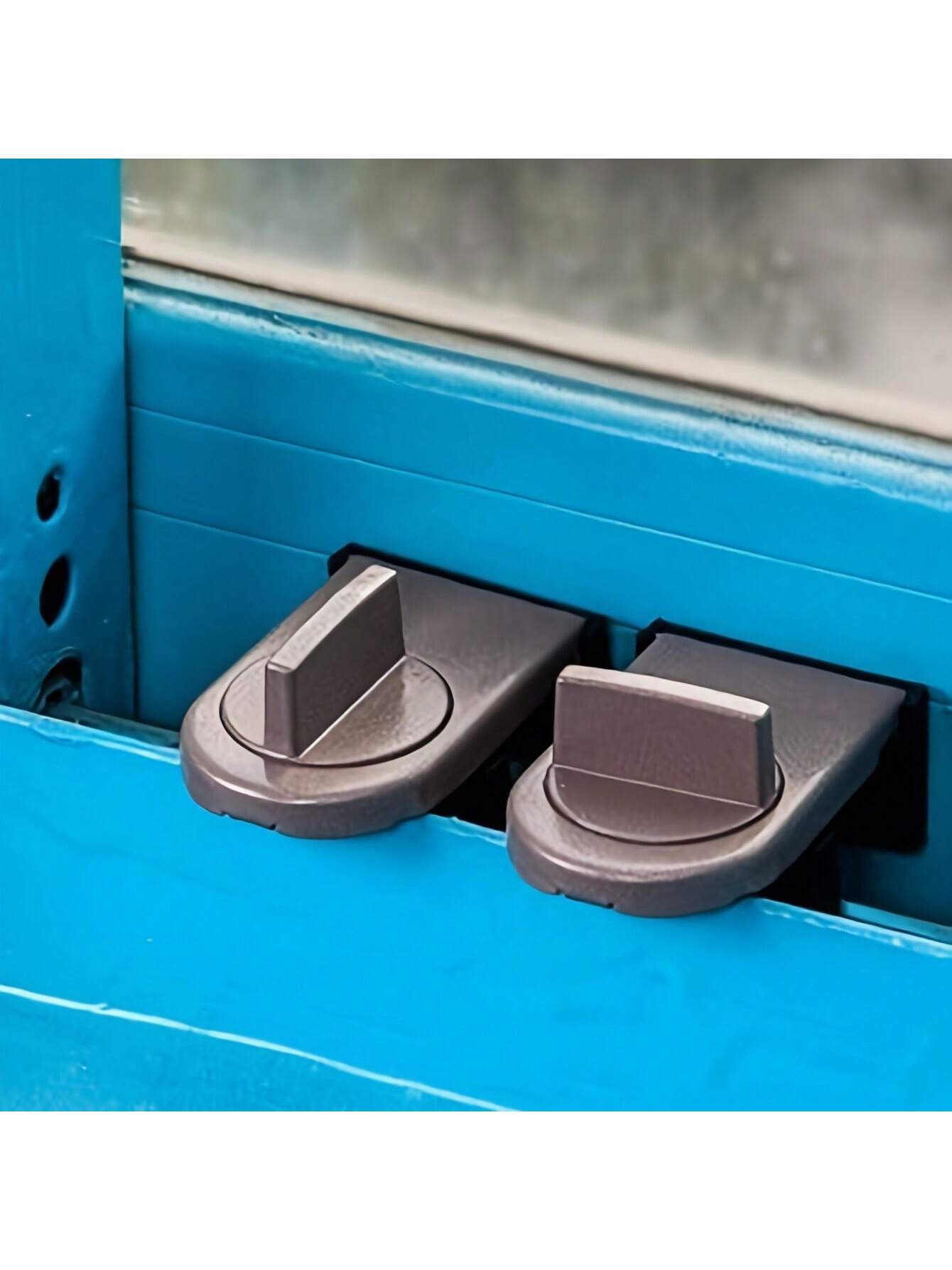1pc Aluminum Alloy Sliding Door & Window Lock, With Anti-Pinch, Anti-Theft, Anti-Falling Functions And Lock