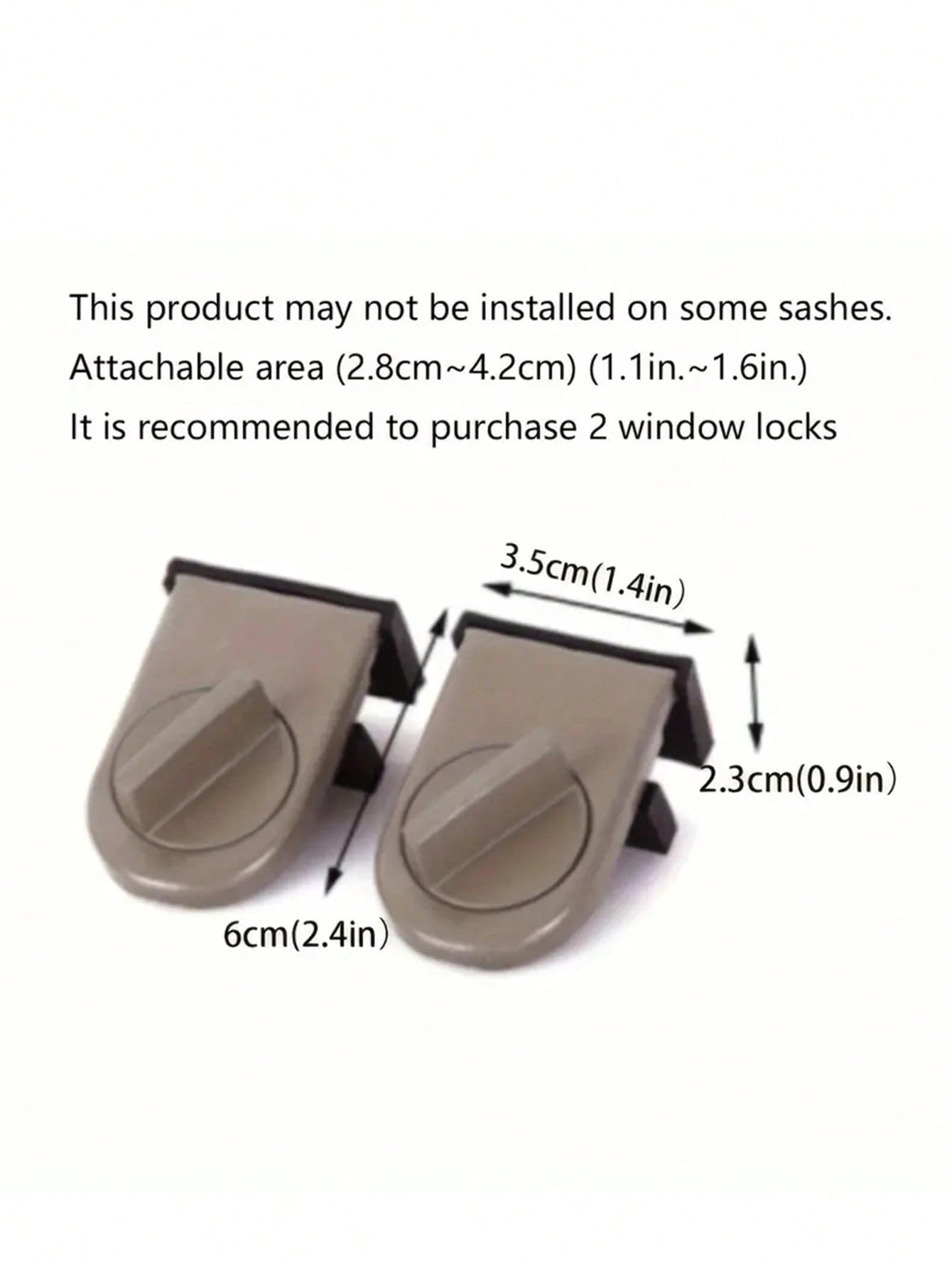 1pc Aluminum Alloy Window Lock, Child Protection Anti-Fall Lock For High-Rise Buildings, With Anti-Pinch, Anti-Theft, Anti-Fall Lock Features