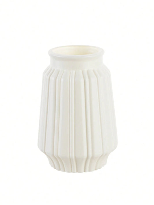 1pc Artificial Flower Plastic Vase, Suitable For Wedding, Room, Home, Hotel, Party, Event, Valentine's Day, Birthday, Graduation Ceremony, Home Decor, Room Decor, Vase, Glass Vase (Due To Lighting, Mo