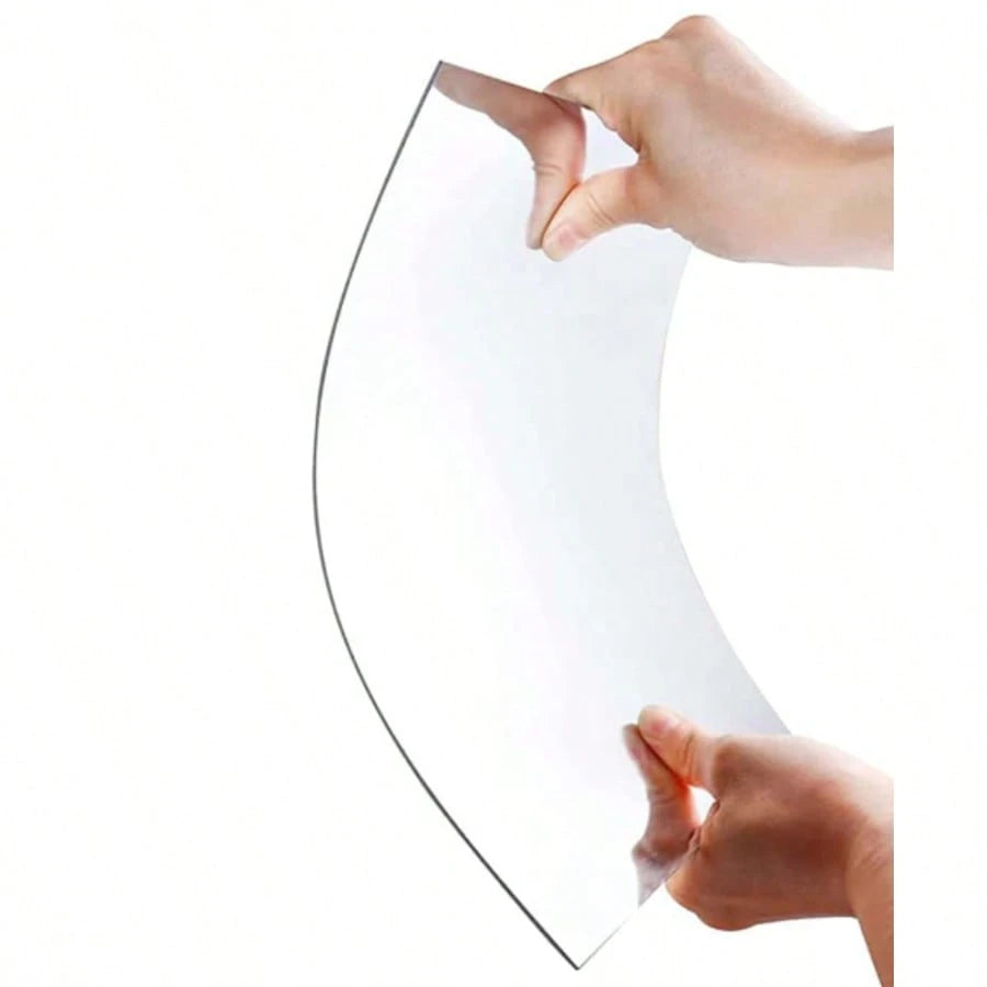 1pc Asymmetrical Wavy Wall-Mounted Full Length Mirror, Living Room Home Decor, Bedroom Wall Decoration Acrylic Cloud Mirror, Living Room Decorative Mirror