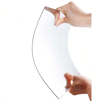 1pc Asymmetrical Wavy Wall-Mounted Full Length Mirror, Living Room Home Decor, Bedroom Wall Decoration Acrylic Cloud Mirror, Living Room Decorative Mirror