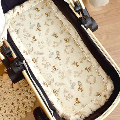 1pc Baby Stroller Seat Pad 3D Bean Fleece Machine Washable Reversible Universal Newborn Cushion Breathable