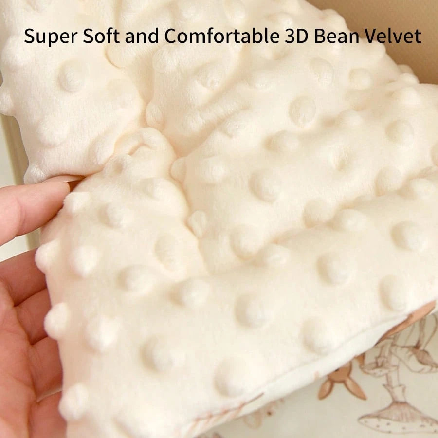 1pc Baby Stroller Seat Pad 3D Bean Fleece Machine Washable Reversible Universal Newborn Cushion Breathable