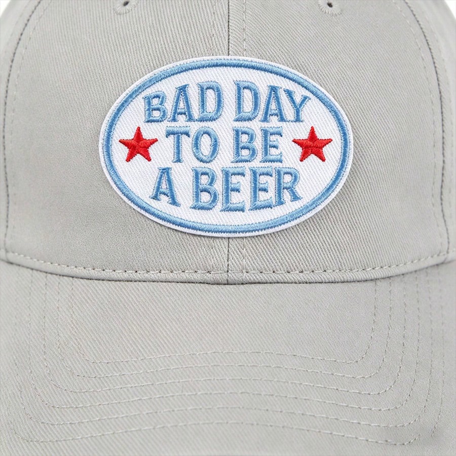 1pc "Bad Day To Be A Beer" Iron-On Patch, 3-Inch Funny Embroidered Applique, Sew-On Badge For Hats, Jackets, Vests, Backpacks, Clothing Decoration