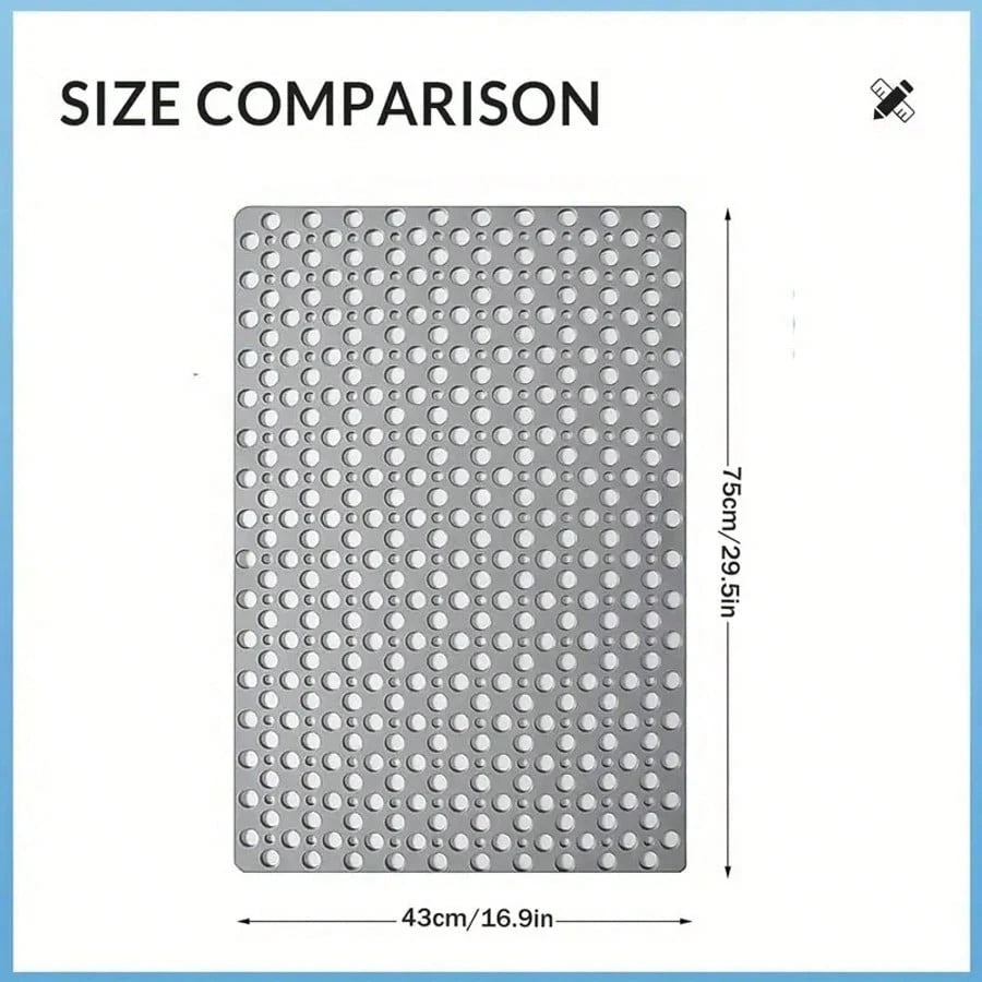 1pc Bathroom Mat With Suction Cup, Shower Blanket, Shower Mat With Circular Hole Design, Bathroom Massage Ring, Quick Drainage, Suitable For Shower Rooms, Bathroom Decor,Hotel Bathrooms, Toilets, Bath