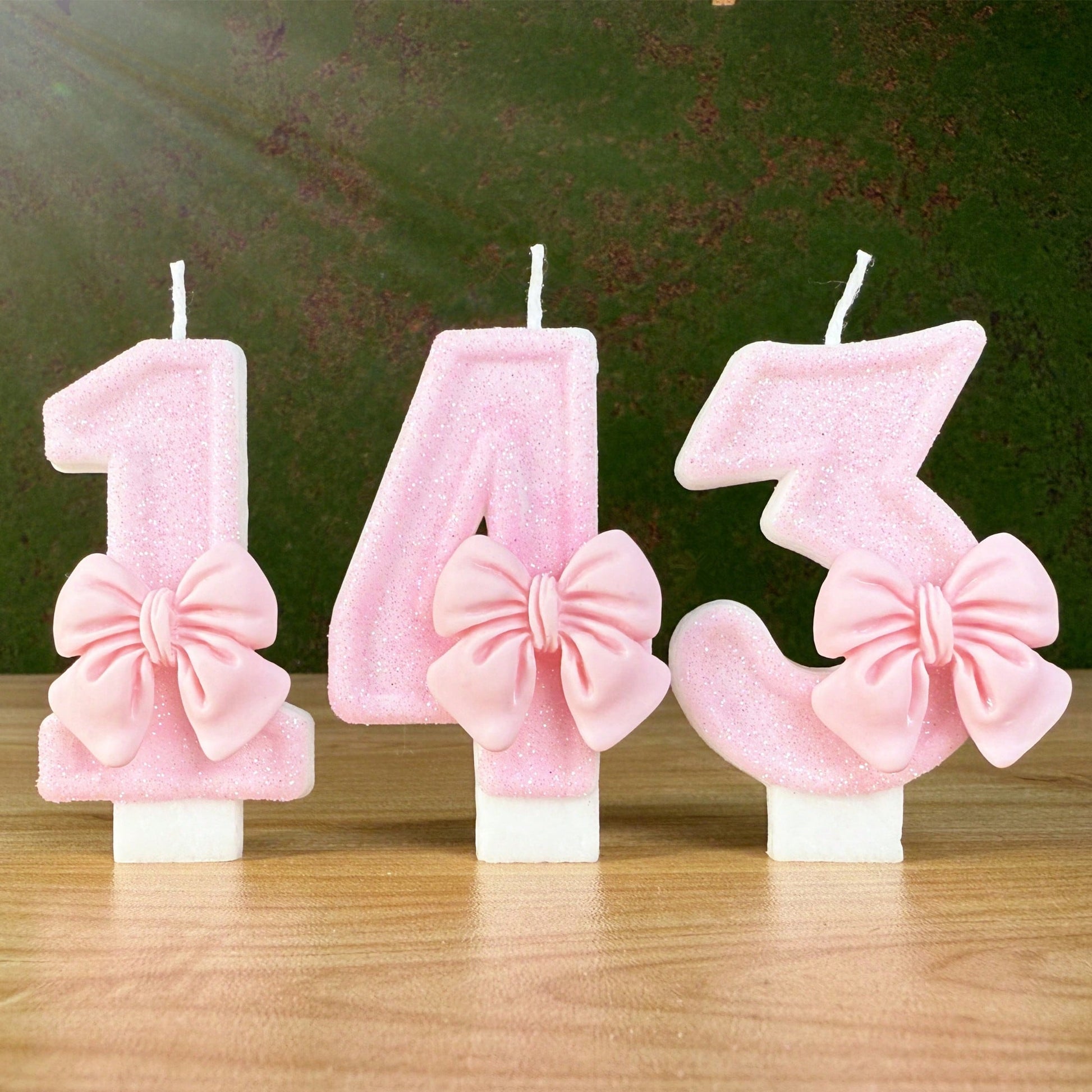 1pc Birthday Candles Numbers, Pink 0-9 Digit Candles, Globally Preferred Romantic Party Numbers Candles For Birthday Cake Decor, Holiday Anniversary Party Cake Candles, Shiny Digit Gifts Graduation,We