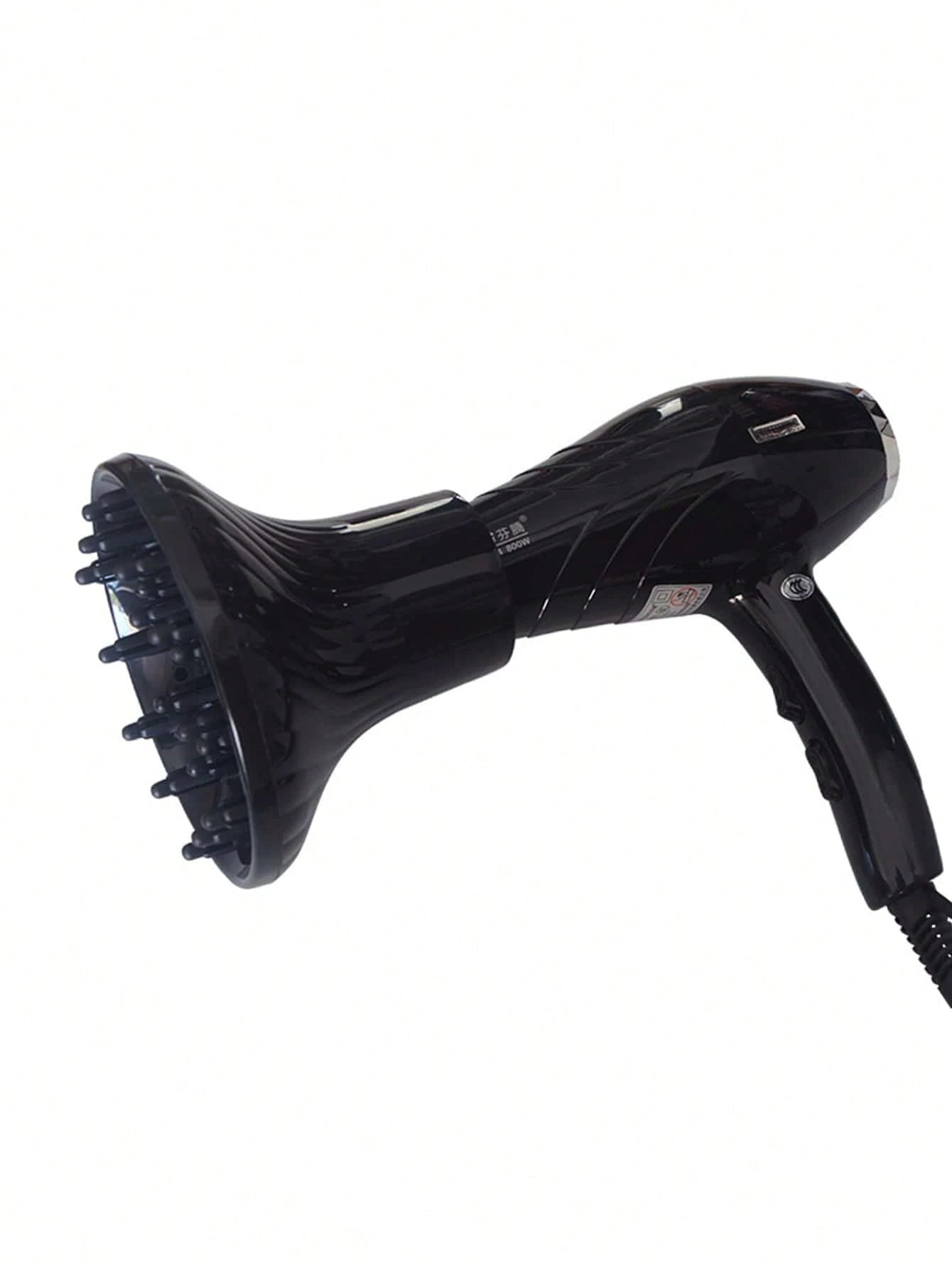 1pc Black Hair Dryer Diffuser, Salon Professional Hair Styling Blower Nozzle Attachment, Compatible With Multiple Hair Dryer Models