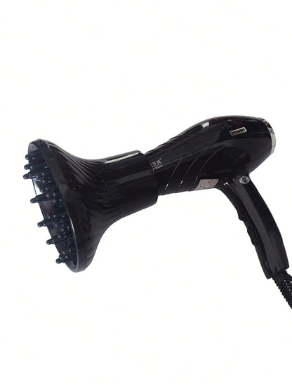 1pc Black Hair Dryer Diffuser, Salon Professional Hair Styling Blower Nozzle Attachment, Compatible With Multiple Hair Dryer Models