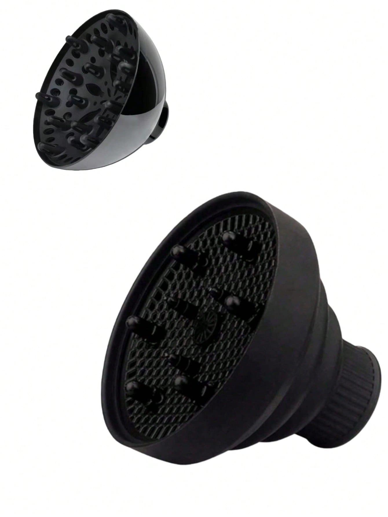 1pc Black Hair Dryer Diffuser, Salon Professional Hair Styling Blower Nozzle Attachment, Compatible With Multiple Hair Dryer Models