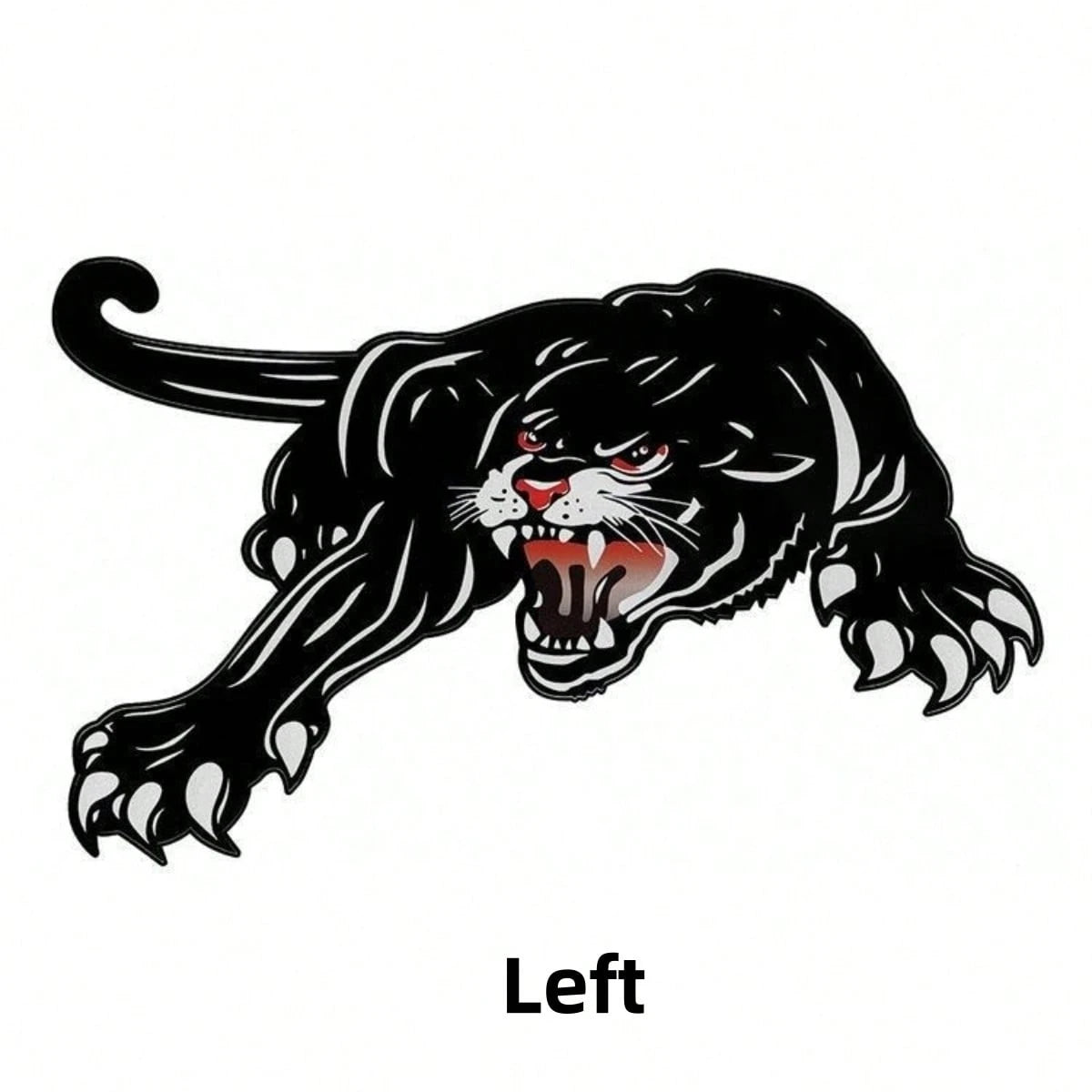 1pc Black & White Animal Series Fierce Lion Head, Wolf, Leopard, Gorilla King Kong 3D Effect Car Scratch Cover Sticker Decal For Automotive, Motorcycle, Vehicle Decoration