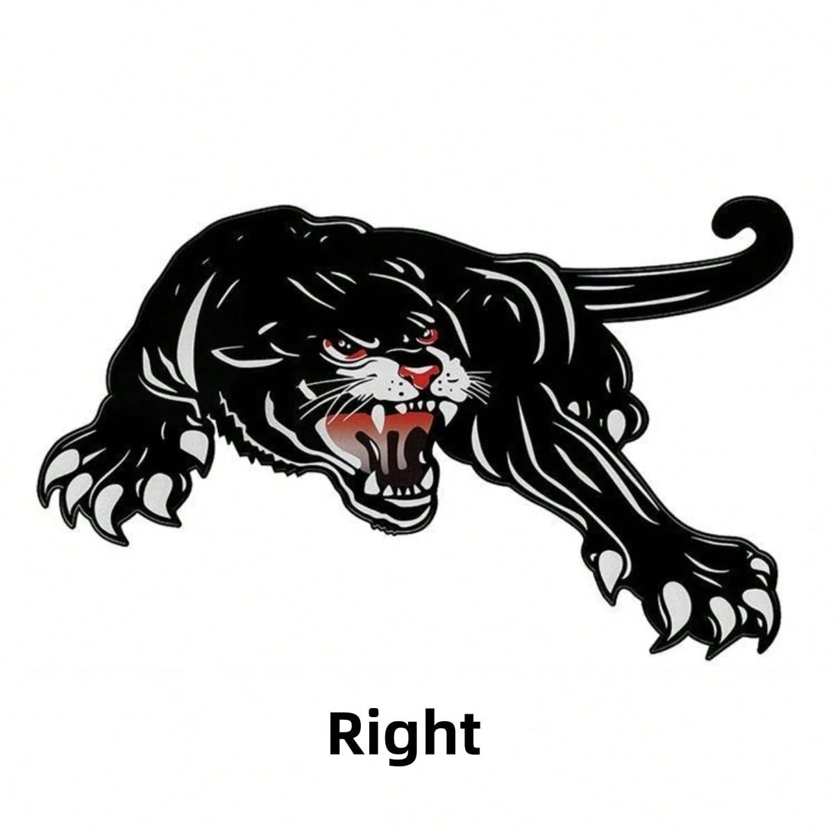 1pc Black & White Animal Series Fierce Lion Head, Wolf, Leopard, Gorilla King Kong 3D Effect Car Scratch Cover Sticker Decal For Automotive, Motorcycle, Vehicle Decoration