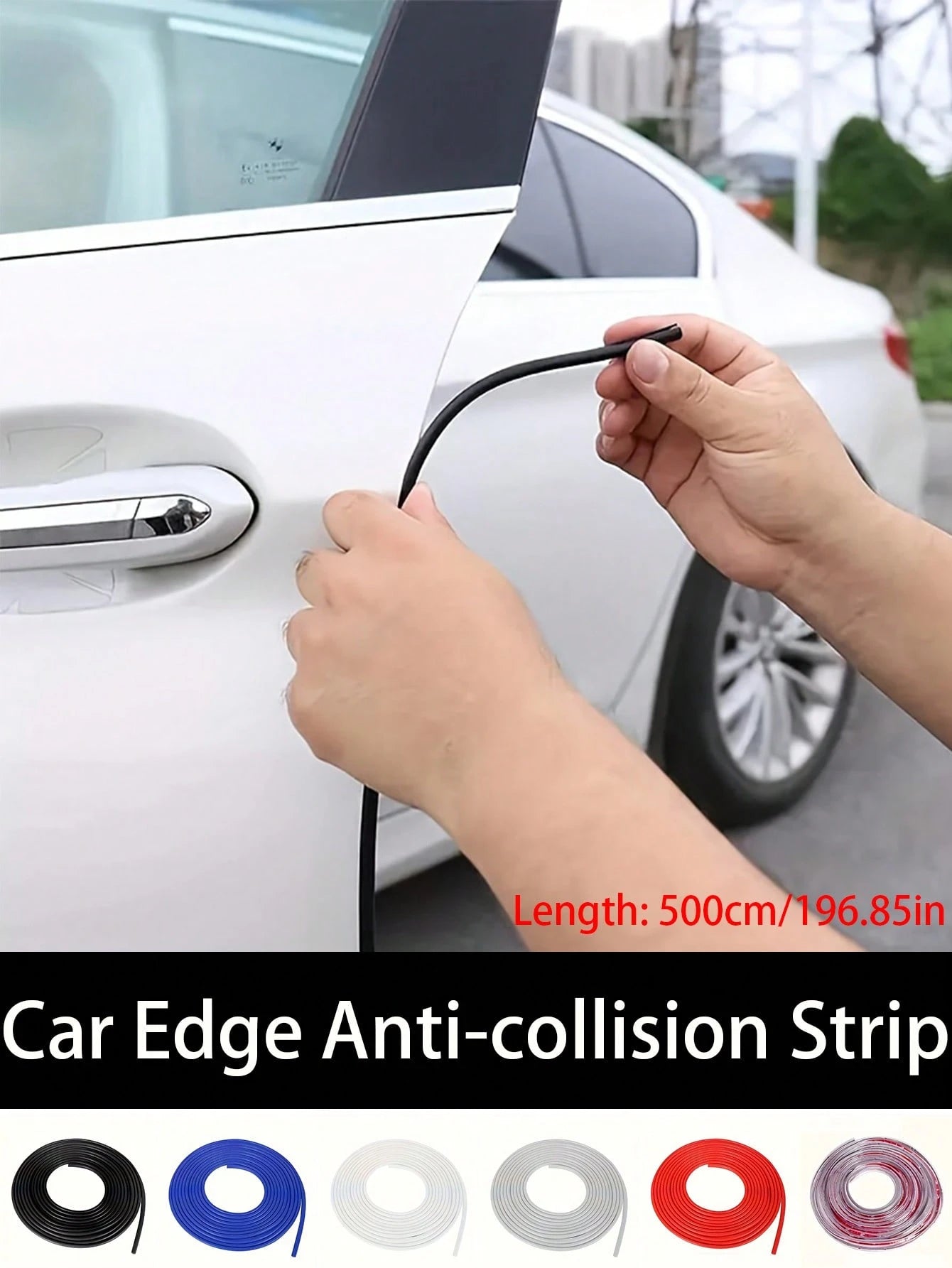 1pc Car Door Edge Protector, Door Scratch Protection Trim, Door Sealing Anti-Scratch Strip