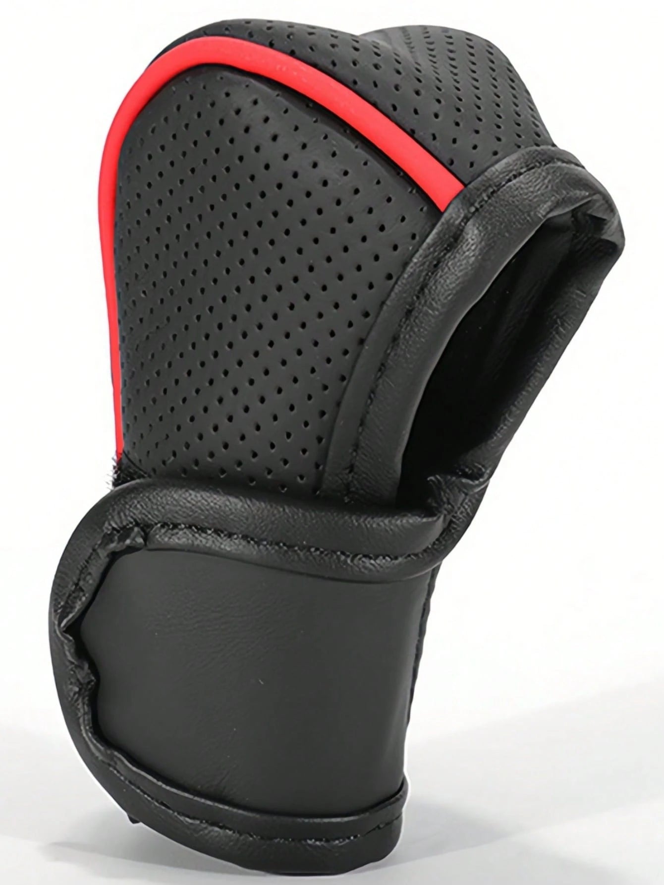 1pc Car Gear Shift Knob Cover, PU Leather Anti-Slip Protective Case, Auto Interior Accessories Decorations