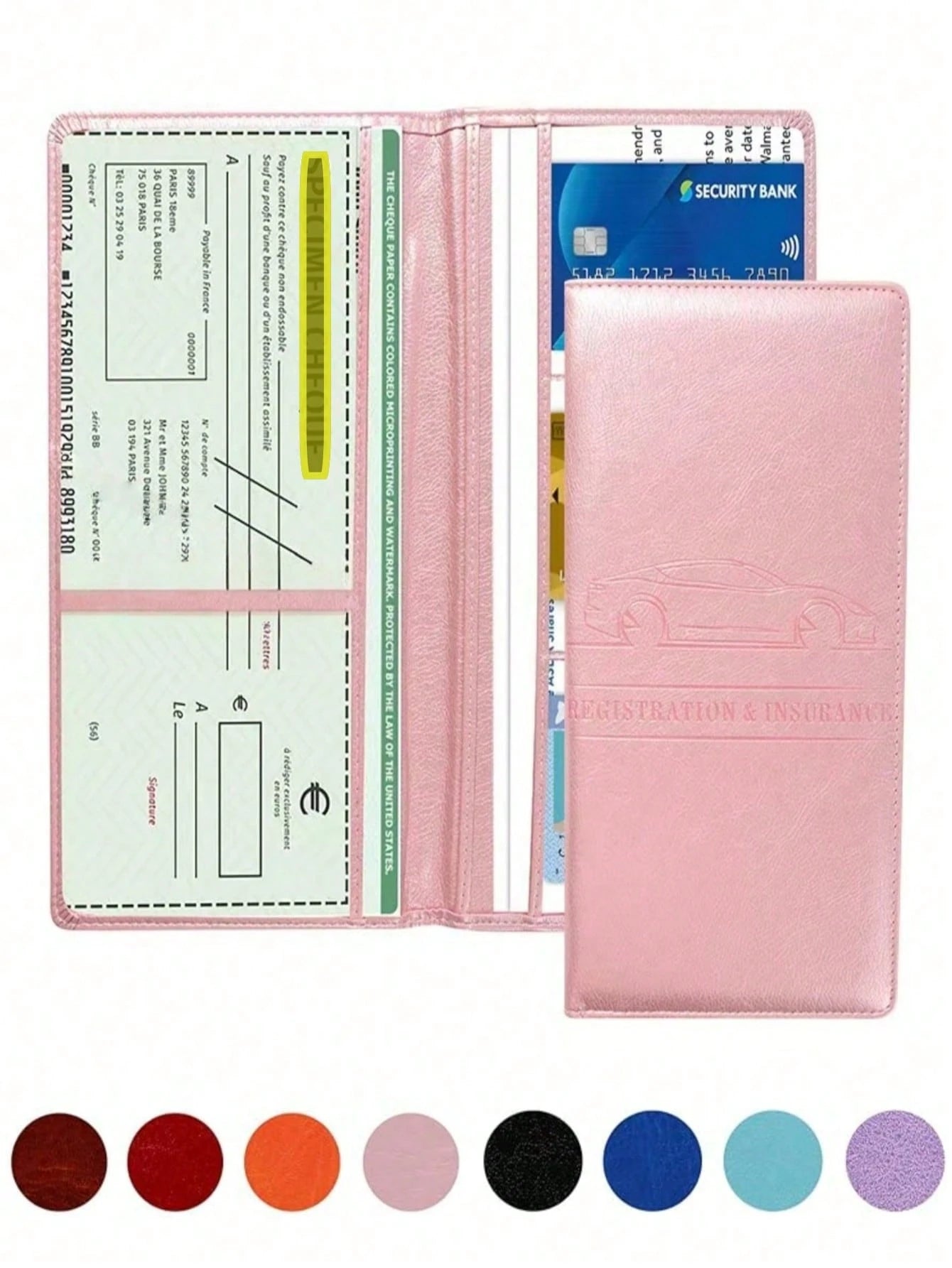 1pc Car License Plate And Insurance Card Storage Box, Waterproof Driver's License Holder, Suitable For Women, Men And Teenagers