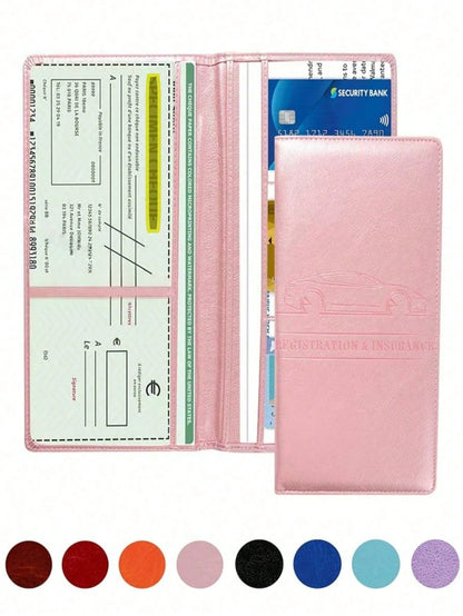 1pc Car License Plate And Insurance Card Storage Box, Waterproof Driver's License Holder, Suitable For Women, Men And Teenagers