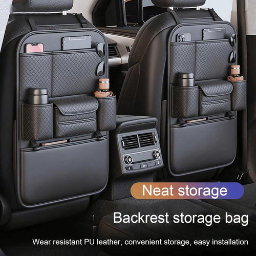 1pc Car Seat Back Storage Bag Car Storage Bag Car Tissue Box Car Seat Back Storage Rack Car Seat Back Storage Bag