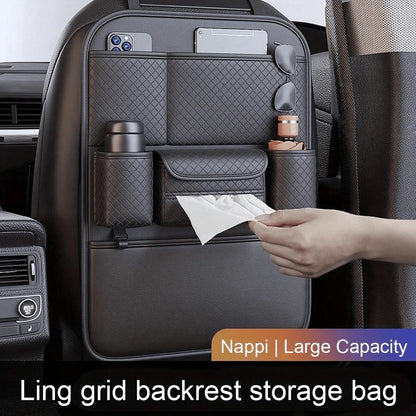1pc Car Seat Back Storage Bag Car Storage Bag Car Tissue Box Car Seat Back Storage Rack Car Seat Back Storage Bag
