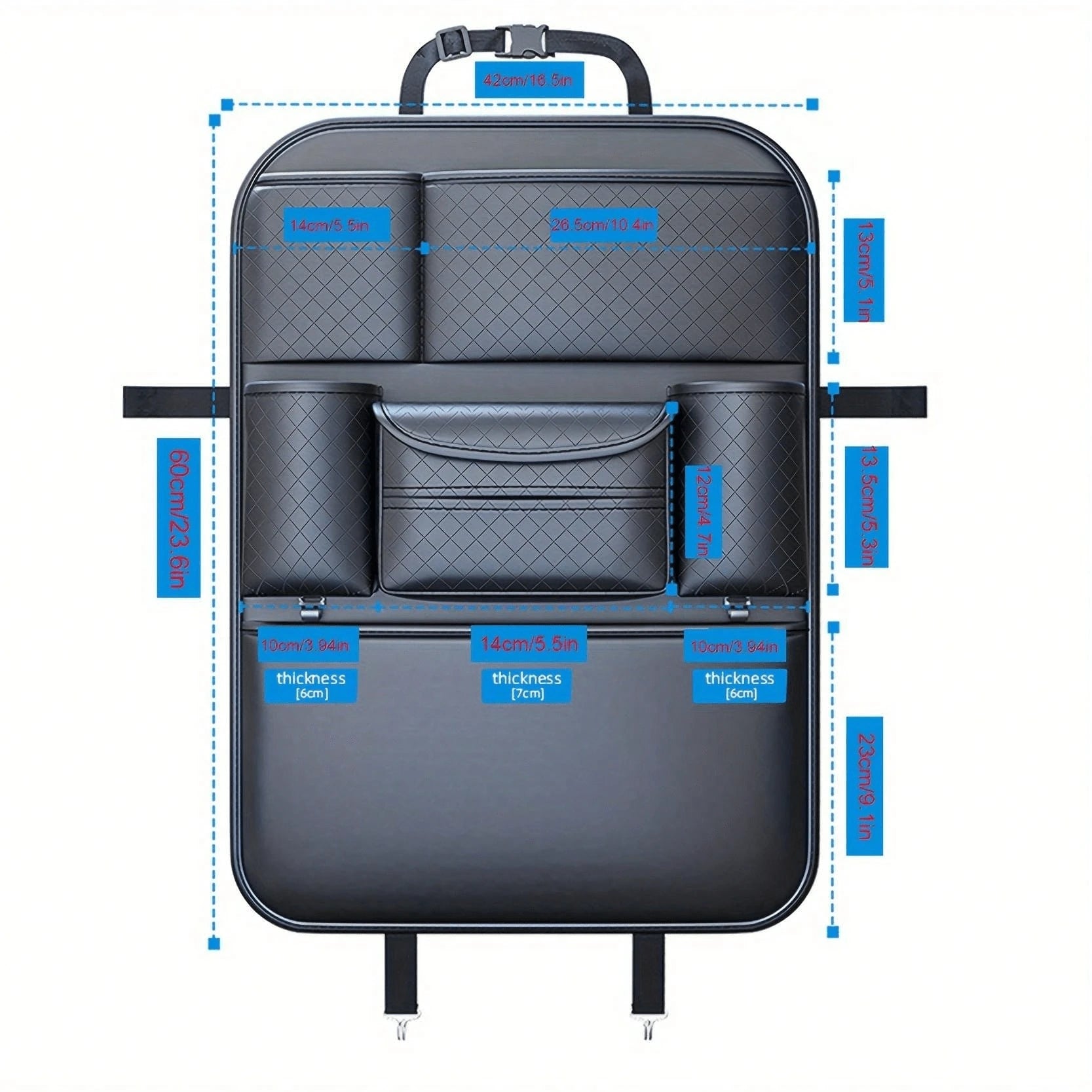 1pc Car Seat Back Storage Bag Car Storage Bag Car Tissue Box Car Seat Back Storage Rack Car Seat Back Storage Bag