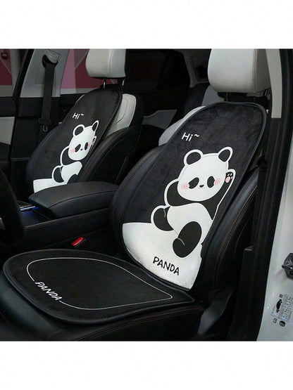1pc Cartoon Cute Panda Car Headrest, Comfortable Soft Car Seat Cushion, Car Neck Pillow, Car Pillow