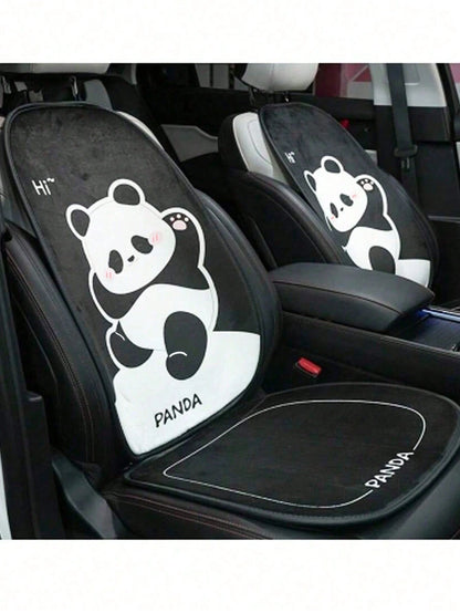 1pc Cartoon Cute Panda Car Headrest, Comfortable Soft Car Seat Cushion, Car Neck Pillow, Car Pillow