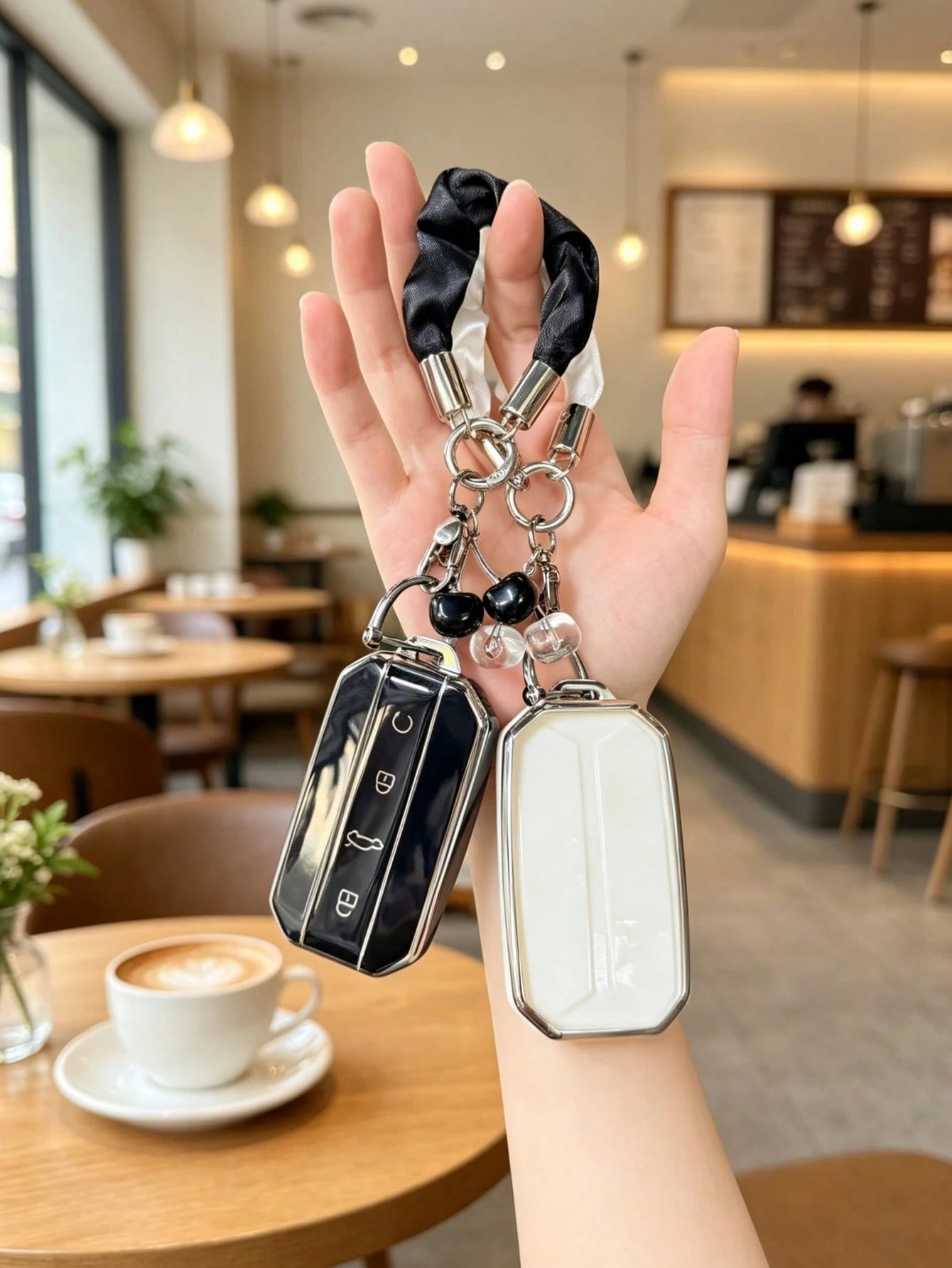 1PC Cherry Pendant Silk Key Strap Accessory Suitable For Chery Jaecoo Key Cover 2026 New J5 Car Remote J7 Unisex Key Case Buckle