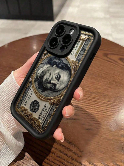 1pc Colorful Painted High-End Textured Anti-Drop Phone Case Compatible With Galaxy S21/S22/S23/S24/S25/S26,And Compatible With Iphone 17/16/15/14/13/12/11 Plus/Pro/Promax