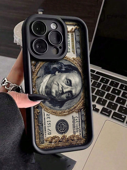 1pc Colorful Painted High-End Textured Anti-Drop Phone Case Compatible With Galaxy S21/S22/S23/S24/S25/S26,And Compatible With Iphone 17/16/15/14/13/12/11 Plus/Pro/Promax
