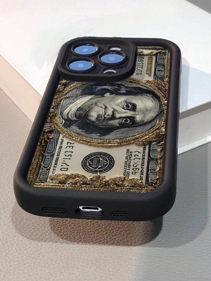 1pc Colorful Painted High-End Textured Anti-Drop Phone Case Compatible With Galaxy S21/S22/S23/S24/S25/S26,And Compatible With Iphone 17/16/15/14/13/12/11 Plus/Pro/Promax