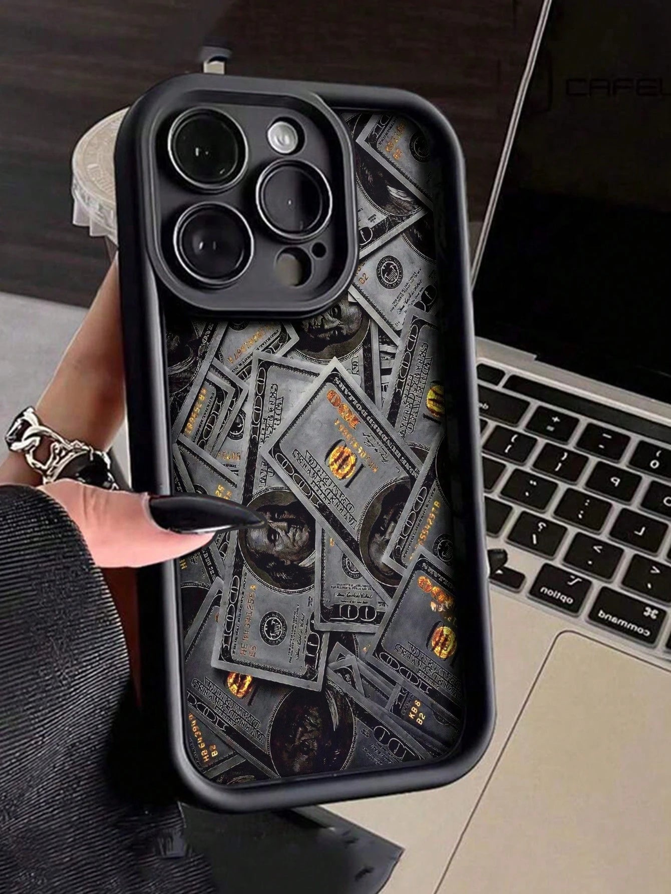 1pc Colorful Painted High-End Textured Anti-Drop Phone Case Compatible With Galaxy S21/S22/S23/S24/S25/S26,And Compatible With Iphone 17/16/15/14/13/12/11 Plus/Pro/Promax