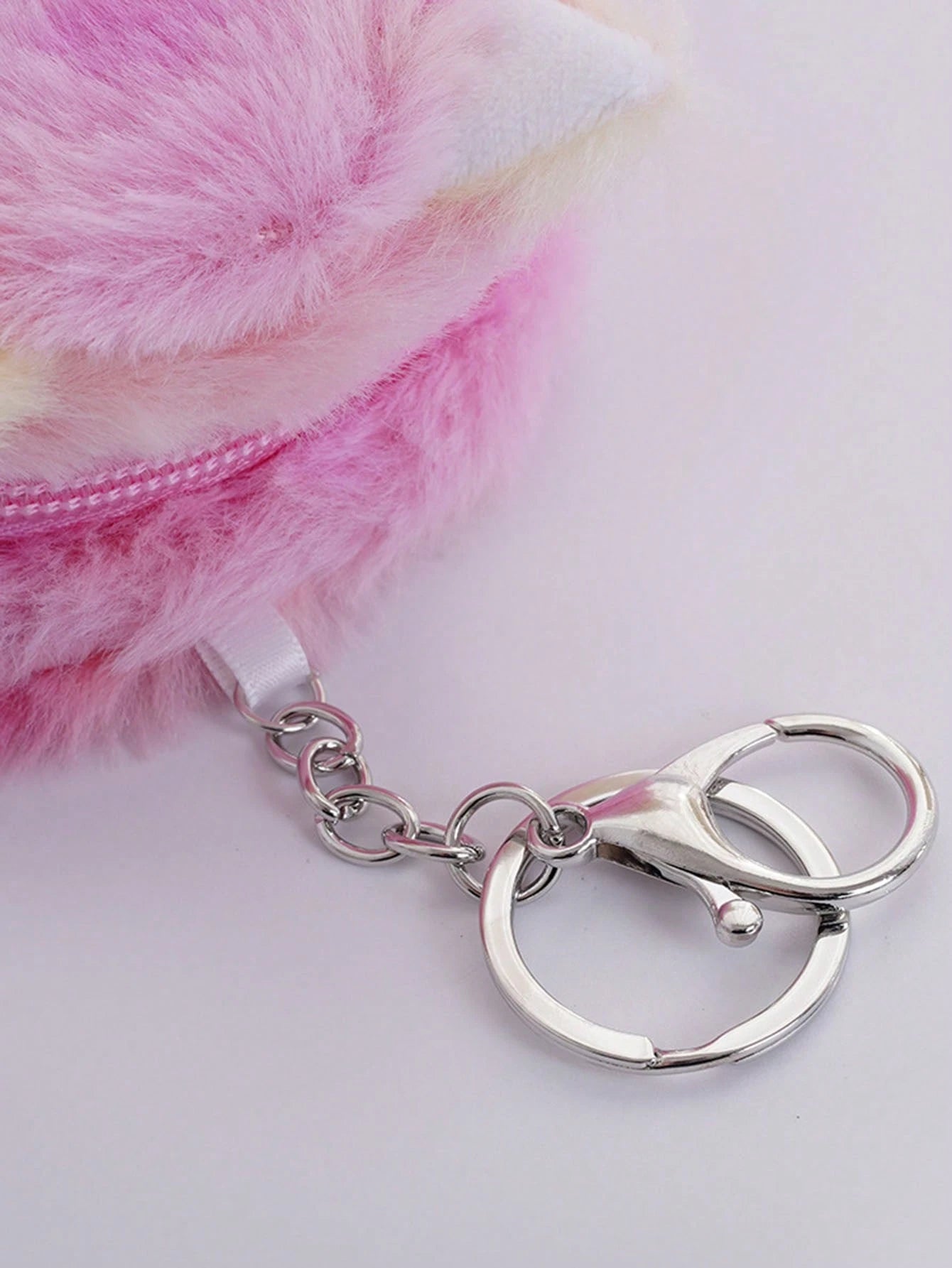 1pc Cute Cartoon Cat Plush Mini Coin Purse, Lightweight Portable Fully Matching Wallet, Earphone & Key Storage Pouch
