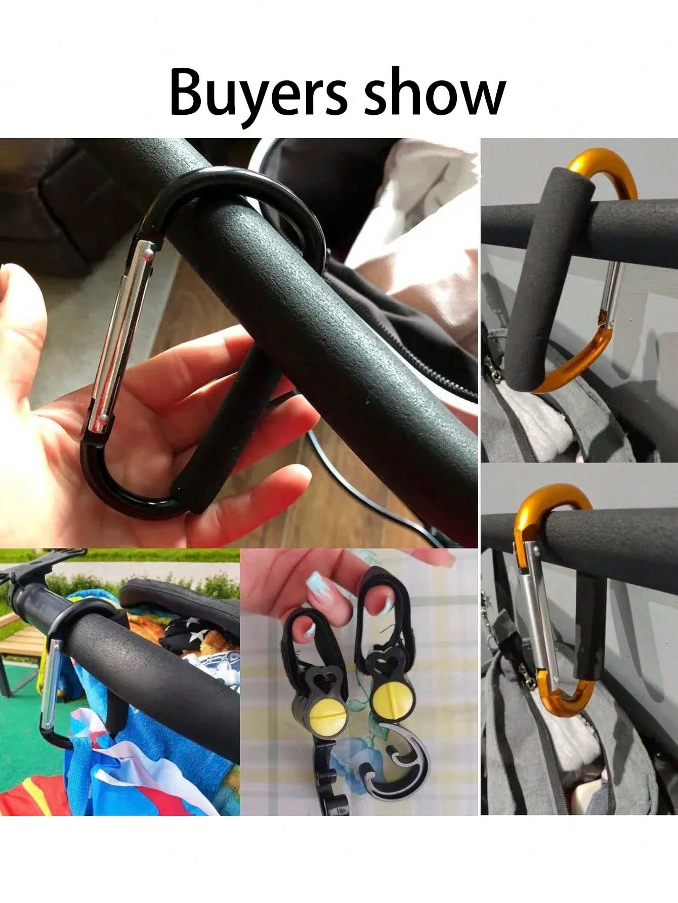 1pc D-Shaped Stroller Hook, Baby Carriage Accessories