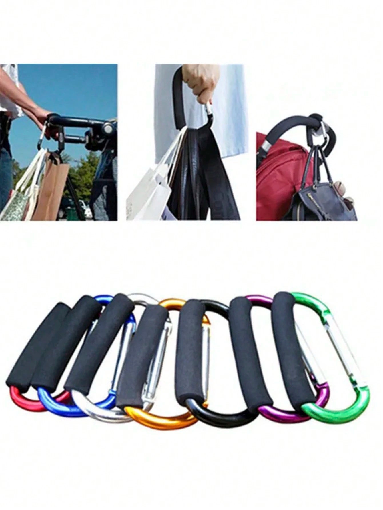 1pc D-Shaped Stroller Hook, Baby Carriage Accessories