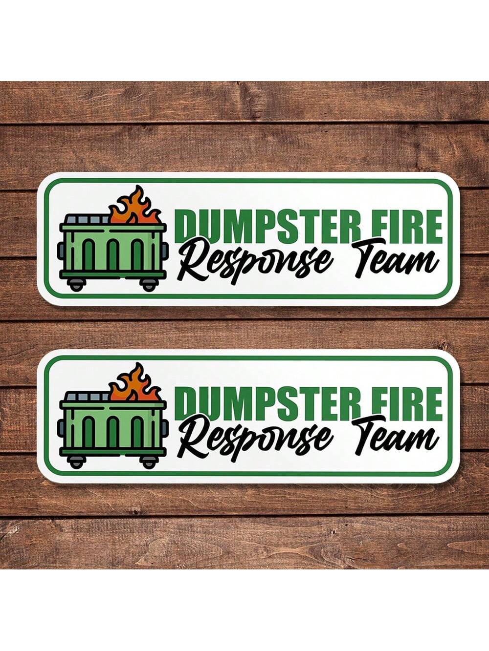 1PC Dumpster Fire Response Team Funny Sticker| Fun And Quirky Vinyl Decal For Planners, Journals, And Laptops| Cute And Mindful Design For Meditation, Wellness Enthusiasts, And Book Lovers| Fashion