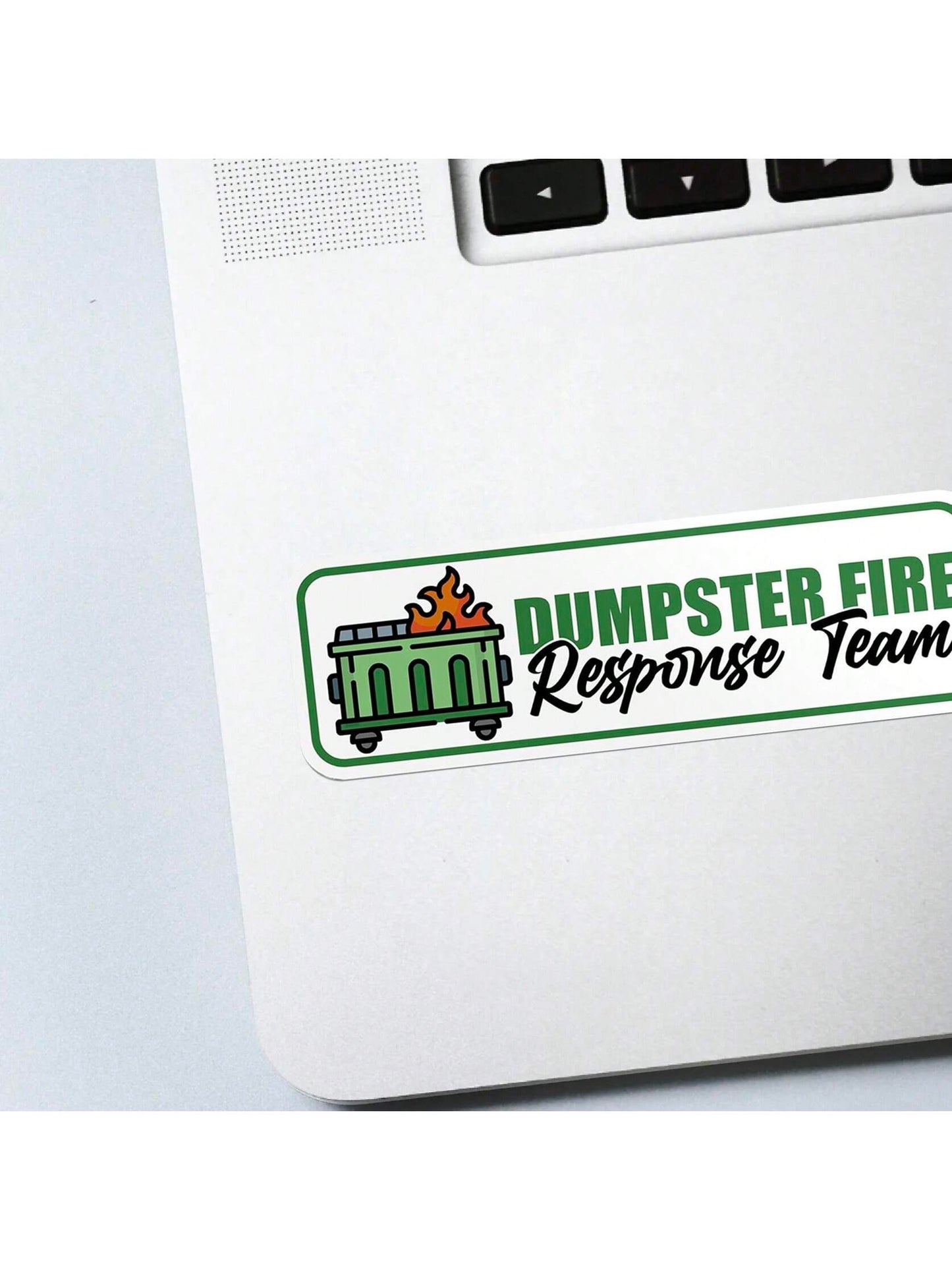 1PC Dumpster Fire Response Team Funny Sticker| Fun And Quirky Vinyl Decal For Planners, Journals, And Laptops| Cute And Mindful Design For Meditation, Wellness Enthusiasts, And Book Lovers| Fashion