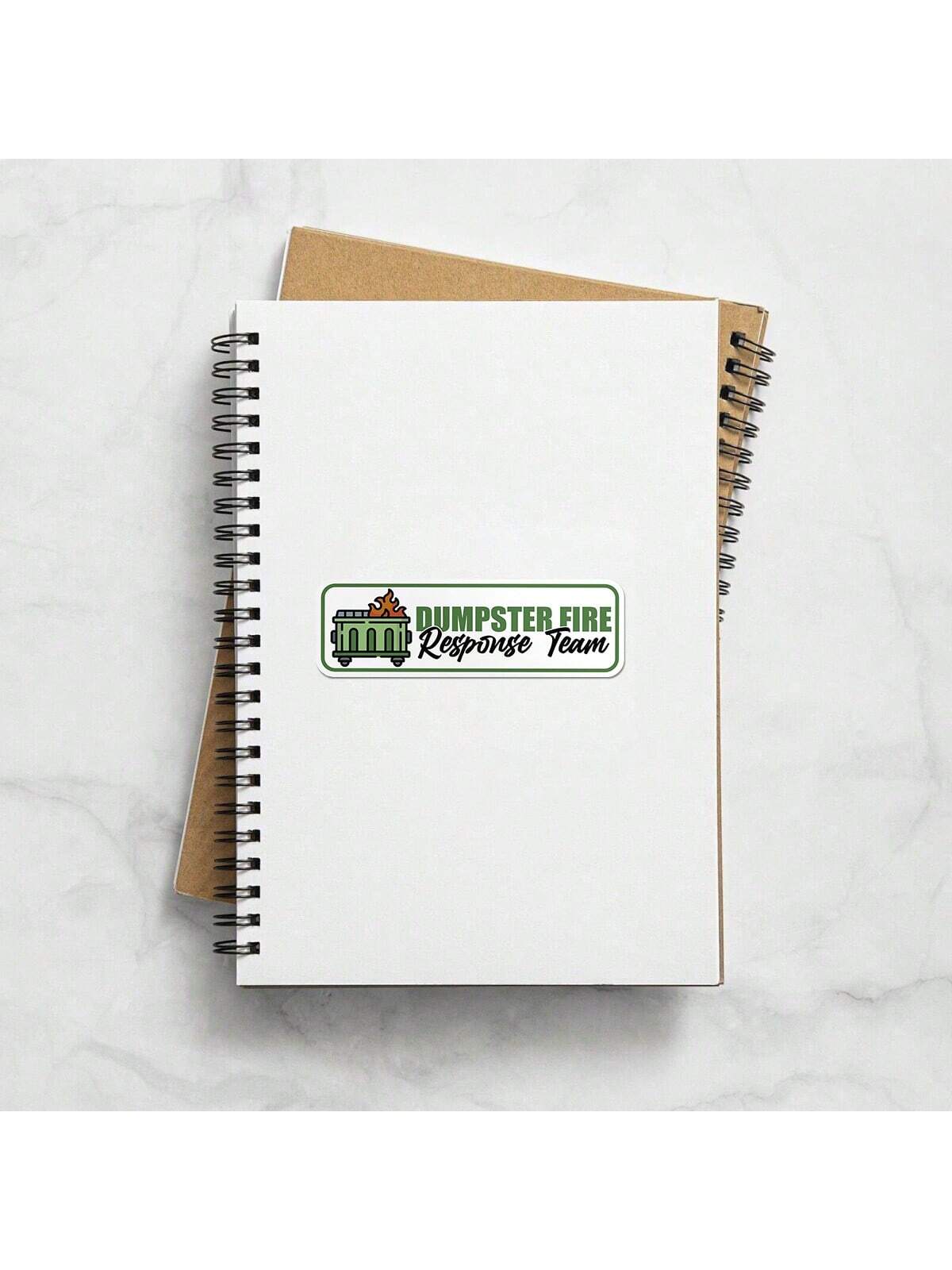 1PC Dumpster Fire Response Team Funny Sticker| Fun And Quirky Vinyl Decal For Planners, Journals, And Laptops| Cute And Mindful Design For Meditation, Wellness Enthusiasts, And Book Lovers| Fashion