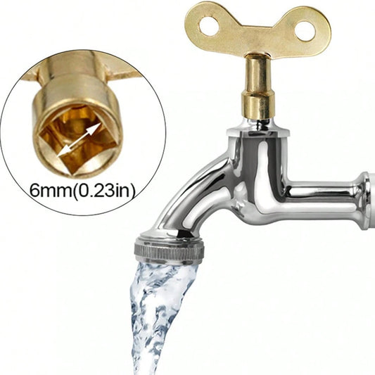 1pc Durable Metal Radiator Key- Multi-Function Plumbing Tool, Suitable For Air Valves And Faucets, Includes Installation Hardware