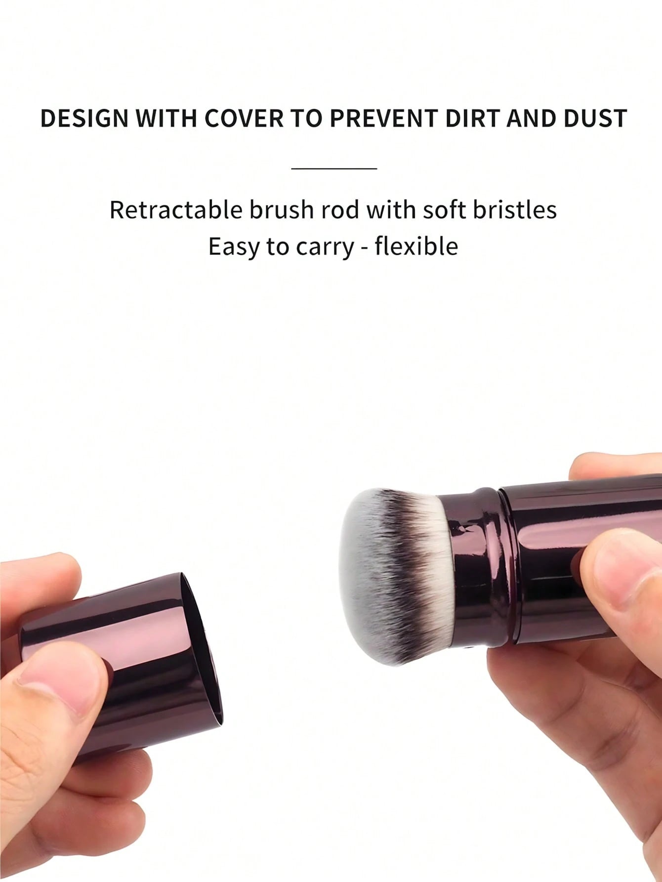 1pc Extendable Foundation Brush, Soft Bristles, Easy To Apply,Foundation Brush,Concealer Brush,Blush Brush,Contour Brush,Blush Brush,Bronzer Brush,Powder Brush,Foundation Brush,Blush Brush,Giveaways