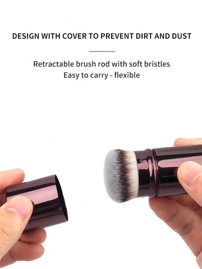 1pc Extendable Foundation Brush, Soft Bristles, Easy To Apply,Foundation Brush,Concealer Brush,Blush Brush,Contour Brush,Blush Brush,Bronzer Brush,Powder Brush,Foundation Brush,Blush Brush,Giveaways