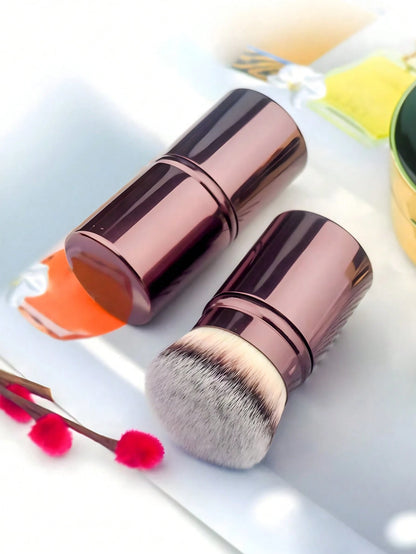 1pc Extendable Foundation Brush, Soft Bristles, Easy To Apply,Foundation Brush,Concealer Brush,Blush Brush,Contour Brush,Blush Brush,Bronzer Brush,Powder Brush,Foundation Brush,Blush Brush,Giveaways