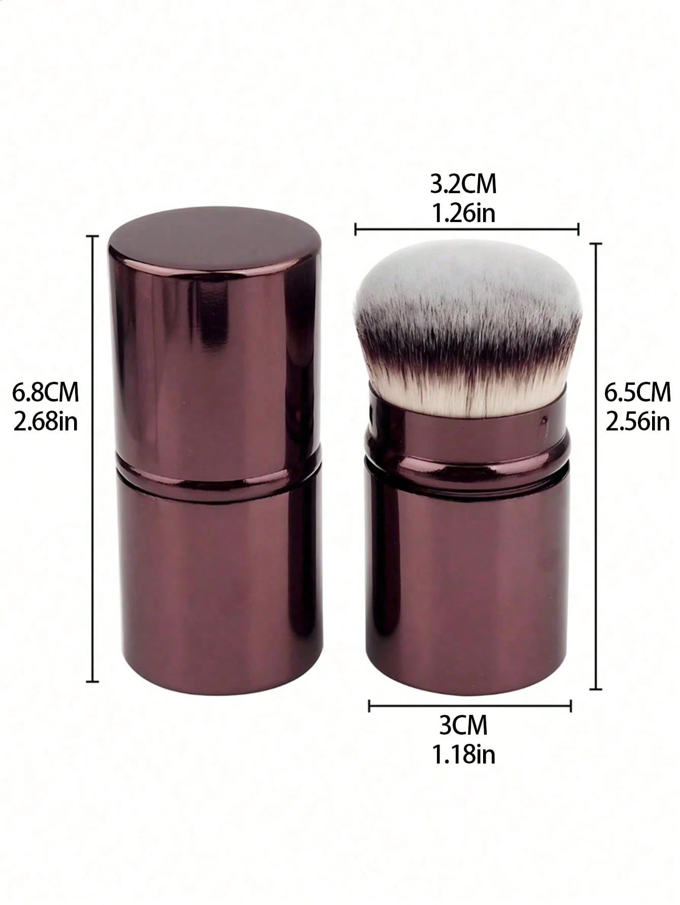 1pc Extendable Foundation Brush, Soft Bristles, Easy To Apply,Foundation Brush,Concealer Brush,Blush Brush,Contour Brush,Blush Brush,Bronzer Brush,Powder Brush,Foundation Brush,Blush Brush,Giveaways