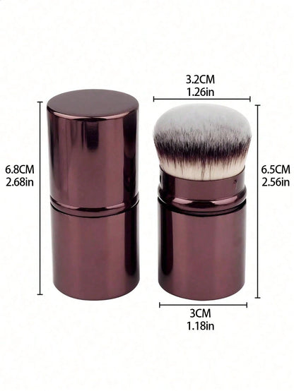 1pc Extendable Foundation Brush, Soft Bristles, Easy To Apply,Foundation Brush,Concealer Brush,Blush Brush,Contour Brush,Blush Brush,Bronzer Brush,Powder Brush,Foundation Brush,Blush Brush,Giveaways