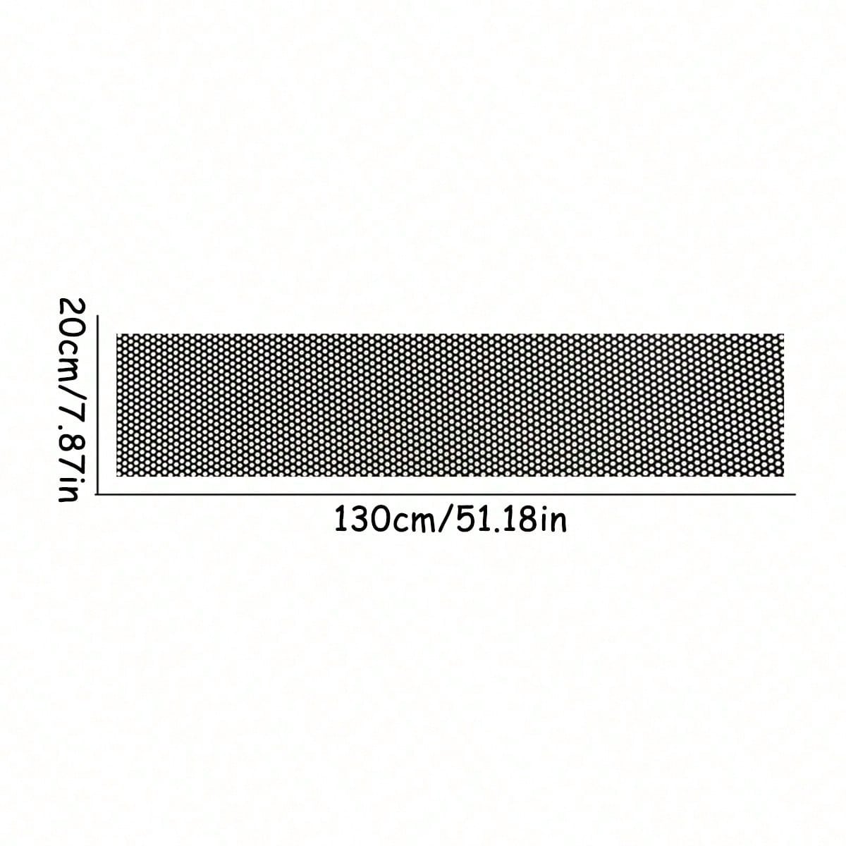 1pc Extra Long Car Front Windshield Sun Shade Honeycomb Sticker